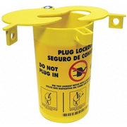 Plug Lockout,Yellow,3-1/2" H,6-1/4" L