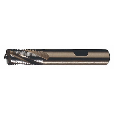 4-Flute PM+ HSS-E Square CC Single Course Roughing End Mill CTD PMRC Bright 5/8x5/8x1-5/8x3-3/4