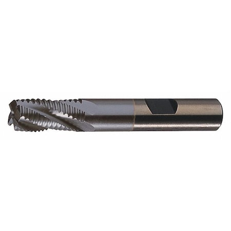 5-Flute PM+ HSS-E Square CC Single Course Roughing End Mill CTD PMRC-TC TiCN 1x1x2x4-1/2