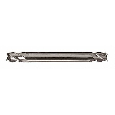 4-Flute Cobalt 8% Square Double End Center Cutting CTD HMDC-4 Bright 1/8x3/16x3/16x2