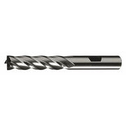 6-Flute HSS Center Cutting Square Single End MIll Cleveland HG-4C Bright 1-1/2x3/4x1-3/8x3-5/8