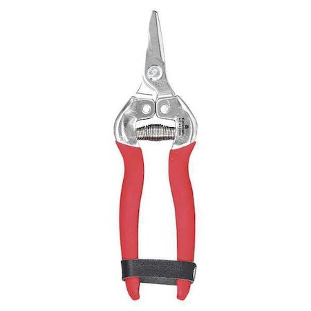 Snips, Short Curved Blade, Corrosion-Resistant Stainless Steel Unobtrusive Leather Grip