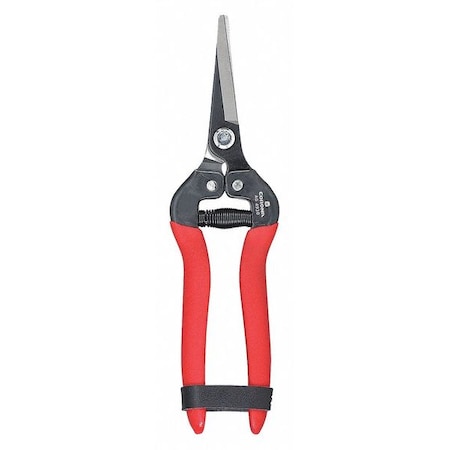 Snips, Long Straight Blade, Steel Unobtrusive Leather Grip