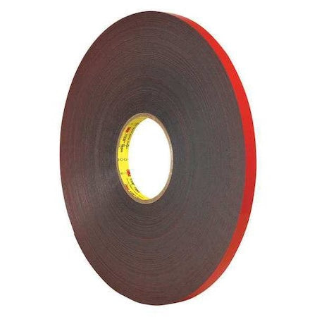3M 5925 VHB Tape, 25.0 Mil, 1/2" x 5 yds, Dark Gray, 1/Case