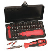 34 Piece Impact Driver Bit Set, 1/4 in Hex Shank Size