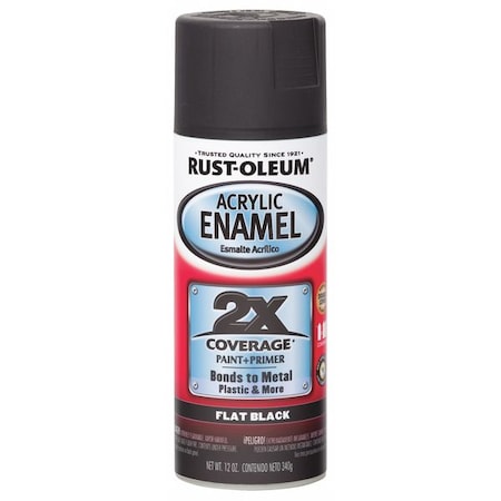 12 oz. Flat Black Auto Body Paint/Primer