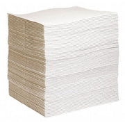 Sorbent Pad, 27 gal, 15 in x 19 in, Universal, Gray, Cellulose