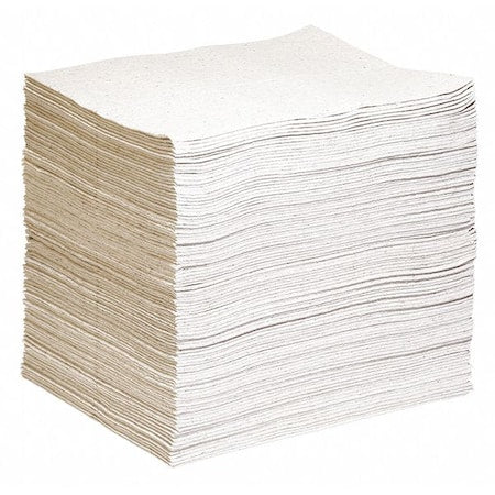 Sorbent Pad, 24 gal, 19 in x 15 in, Universal, Gray, 100 PK