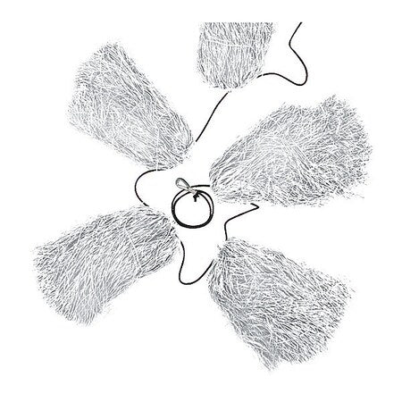 Pom Poms, White, Polypropylene, 18" L, 18" W