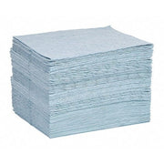 Sorbent Pad, 26 gal, 15 in x 19 in, Oil, Blue, Polypropylene