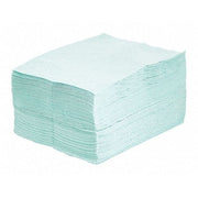 Sorbent Pad, 26 gal, 15 in x 19 in, Universal, Green, 100 PK