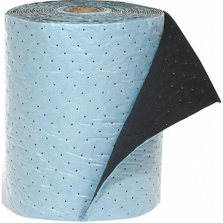 Sorbent Roll, 41 gal, 19 in x 80 ft, Oil, Blue, 2 PK