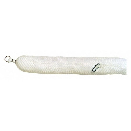 Sorbent Boom, 30 gal, 5 in x 10 ft, Oil, White, 4 PK