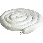 Sorbent Boom, 30 gal, 5 in x 20 ft, Oil, White, 2 PK