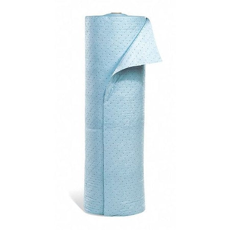 Sorbent Roll, 51 gal, 5 ft x 160 ft, Oil, Blue, Polypropylene