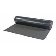 Sorbent Roll, 42 gal, 5 ft x 100 ft, Oil, Black, Cellulose, Polyethylene