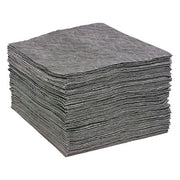 Sorbent Pad, 28 gal, 15 in x 19 in, Universal, Gray, 100 PK