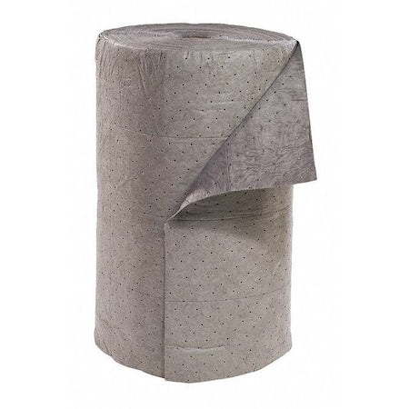 Sorbent Roll, 59 gal, 30 in x 300 ft, Universal, Gray, Polypropylene