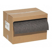 Sorbent Roll, 19 gal, 15 in x 100 ft, Universal, Gray, Polypropylene