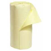 Sorbent Roll, 46 gal, 30 in x 150 ft, Harsh Chemicals, Yellow, Polypropylene