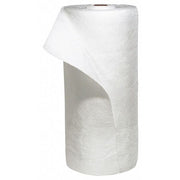 Sorbent Roll, 63 gal, 30 in x 150 ft, Oil, White, Polypropylene