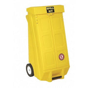 Empty Spill Caddy, 0 gal Volume Absorbed per Kit, Cart, Yellow, 0