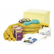 Spill Kit Refill, 45 gal Volume Absorbed per Kit, 50 gal Capacity, Box, Yellow, 135