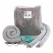 Spill Kit, 9 gal Volume Absorbed per Kit, Bag, Clear, 28