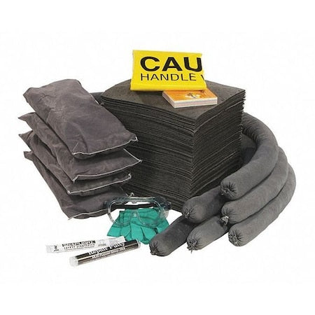 Spill Kit Refill, 30 gal Volume Absorbed per Kit, Not Applicable Capacity, Box, Clear, 28