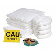 Spill Kit Refill, 23 gal Volume Absorbed per Kit, 30 gal Capacity, Box, Yellow, 52