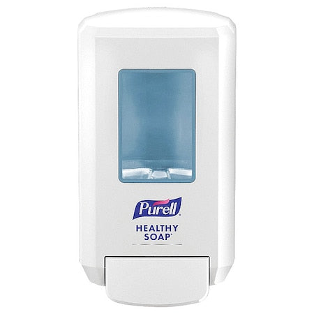 Soap Dispenser,Wall Mount,Manual, Push-Style, White