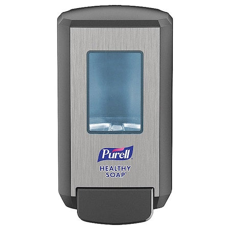 Soap Dispenser,Wall Mount,Manual, Push Style, Graphite