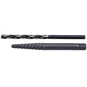 2PC HD HSS Black & Gold Jobber Drill 13/32 and Screw Extractor No 6 Set Cle-Line 1864