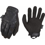 Tactical Glove, Synthetic Leather Palm, 5-1/8" Length, Hook-and-Loop Cuff, Full Finger, Black