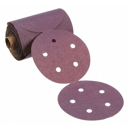 Sanding Disc Roll,Coated,5" dia,220 Grit