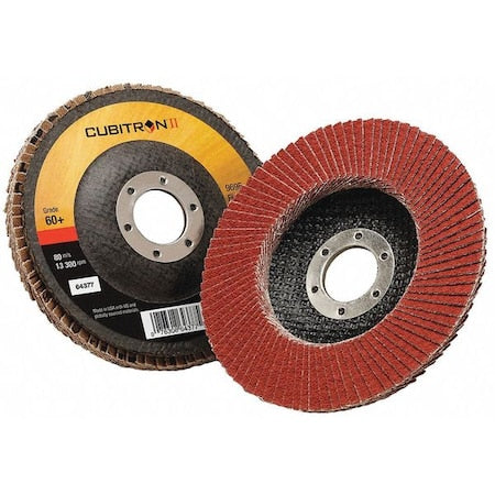Flap Disc,Type 27,4-1/2" dia.,60 Grit