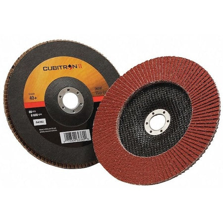 Flap Disc,Type 27,7" dia.,40 Grit