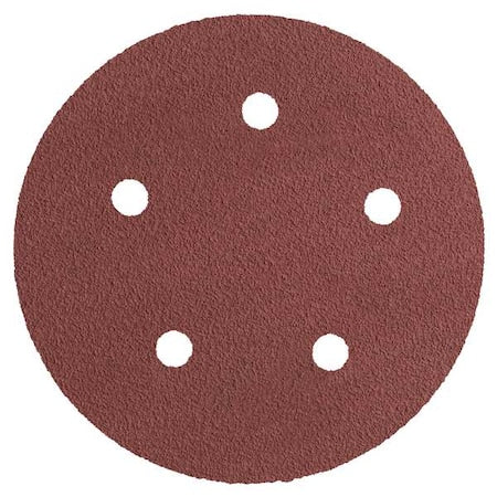 Hook-and-Loop Sanding Disc, 5" Dia, 5 Hole, Precision Shaped Ceramic, 80 Grit, Open Coat Type, 947A