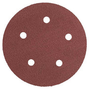 Hook-and-Loop Sanding Disc, 5" Dia, 6 Hole, Precision Shaped Ceramic, 120 Grit, Open Coat Type