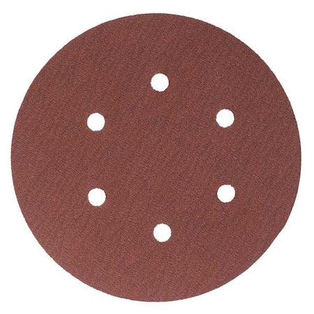Hook-and-Loop Sanding Disc, 6" Dia, 6 Hole, Precision Shaped Ceramic, 40 Grit, Open Coat Type, 947A
