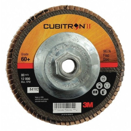 Flap Disc, Type 27, 5" dia., 60 Grit