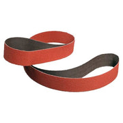 Sanding Belt, 2 in W, 132 in L, Coated, Ceramic, 60 Grit, Medium, 984F, Maroon