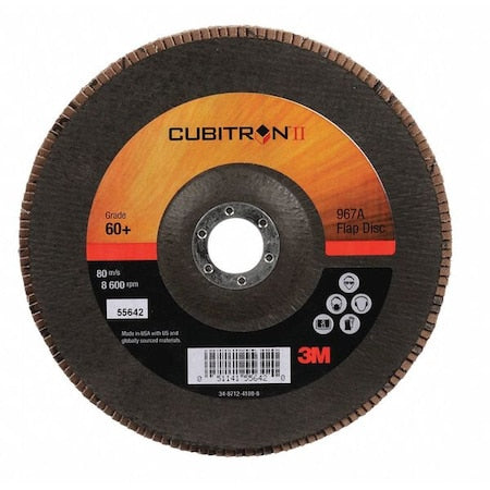 Flap Disc,Type 27,7" dia.,60 Grit