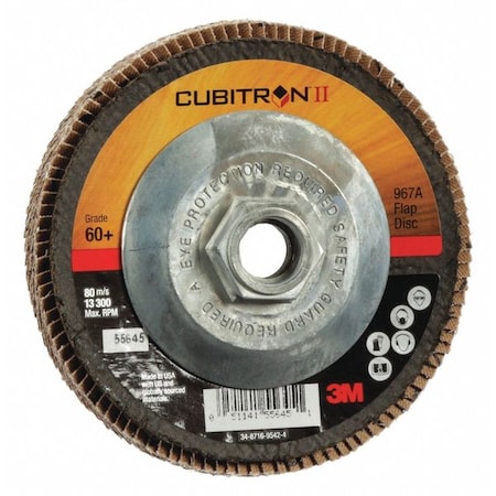 Flap Disc,Type 29,4-1/2" dia.,60 Grit