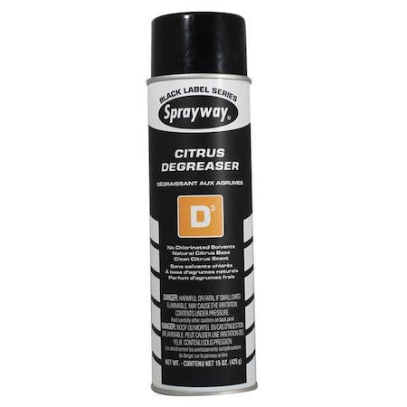 Degreaser, 15 Oz Aerosol Can, Liquid, Colorless