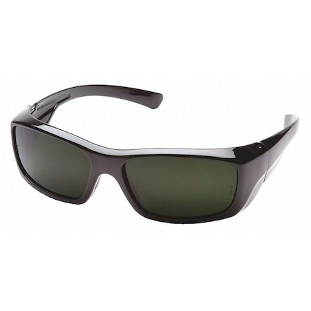 EMERGE(R), Safety Glasses, Anti-Scratch, Dark Gray Lens, Black Frame, Full-Frame