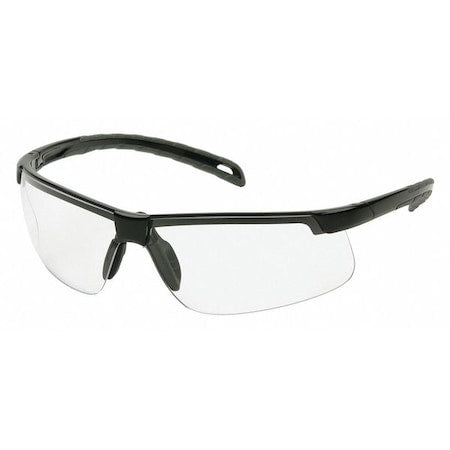 Ever-Lite(R), Safety Glasses, Anti-Fog, Anti-Static & Anti-Scratch, Clear Lens, Black Frame