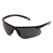 Ever-Lite(R), Safety Glasses, Anti-Scratch, Gray Lens, Black Frame, Half-Frame