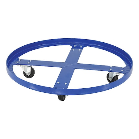 Drum Dolly, 55 gal, 28.375 in L, Blue