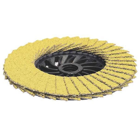 4-1/2" x 5/8"-11 Hard Edge PREDATOR Nylon Flap Disc, 80 Grit